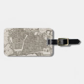 ヴィンテージバルセロナスペインの地図（1764年） ラゲッジタグ (正面横)