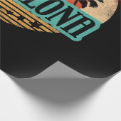 ヴィンテージバルセロナスペイン土産サンセット ラッピングペーパー (角)