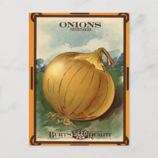 ヴィンテージバルトのオニオンシードパッケージ ポストカード (正面)
