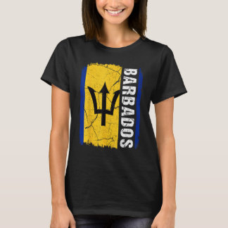 ヴィンテージバルバドス国旗バルバドスプライドルーツヘリタ Tシャツ