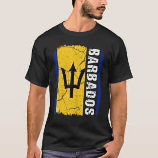 ヴィンテージバルバドス国旗バルバドスプライドルーツヘリタ Tシャツ