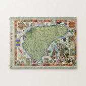 ヴィンテージバルバドス島の地図 ジグソーパズル (横)