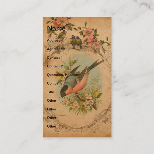 ヴィンテージバルフィンチ 名刺 (正面)