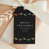 ヴィンテージバルブクリスマスライトギフトラベル ギフトタグ