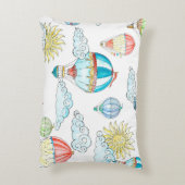 ヴィンテージバルーンお洒落：シームレスな水色。 アクセントクッション (裏面(縦))