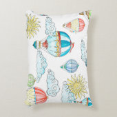 ヴィンテージバルーンお洒落：シームレスな水色。 アクセントクッション (正面(垂直))