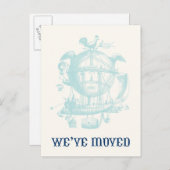 ヴィンテージバルーンの移動告知 案内ポストカード (正面/裏面)