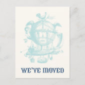 ヴィンテージバルーンの移動告知 案内ポストカード (正面)