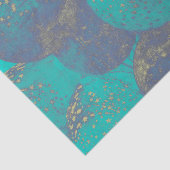 ヴィンテージバルーンアンティークブルー金ゴールドターコイズティール(緑がかった色) 薄葉紙 (詳細)