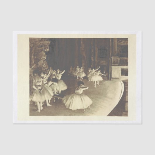 ヴィンテージバレエアートデコップ 薄葉紙 (正面)