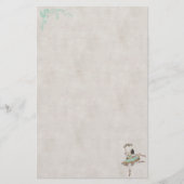 ヴィンテージバレエダンサー文房具 便箋 (正面)