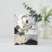 ヴィンテージバレエダンサー葉書 ポストカード (スタンド正面)