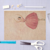 ヴィンテージバレエダンサー 薄葉紙 (クラフト)