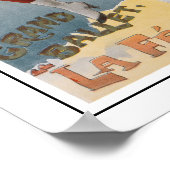 ヴィンテージバレエダンスプリントドラマー劇場 ポスター (角)