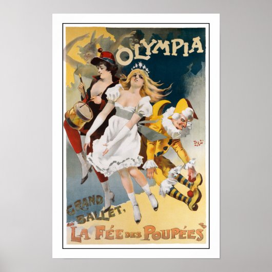 ヴィンテージバレエダンスプリントドラマー劇場 ポスター (正面)