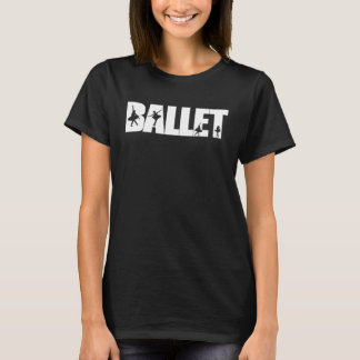 ヴィンテージバレエダンス踊りバレリーナ Tシャツ
