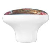 ヴィンテージバレエ人形オンミュージックボックス セラミックノブ (側面)