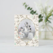 ヴィンテージバレリーナとタイポグラフィ ポストカード (スタンド正面)