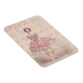 ヴィンテージバレリーナガールインザピンクツツ マグネット (右側)