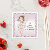 ヴィンテージバレリーナプリンセスベビーシャワー スタンダードカクテルナプキン (インサイチュ)