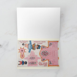 ヴィンテージバレリーナ紙ドールアートカード カード