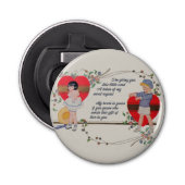 ヴィンテージバレンタインかわいいカラフルアールデコ 栓抜き (正面)