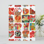 ヴィンテージバレンタインのカードのレトロ招待状 招待状 (スタンド正面)