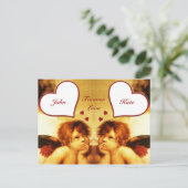 ヴィンテージバレンタインのキューピッド シーズンポストカード (スタンド正面)