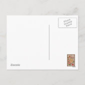 ヴィンテージバレンタインの休日はがき シーズンポストカード (裏面)