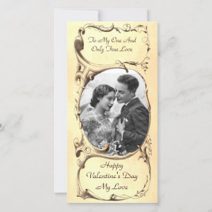 ヴィンテージバレンタインの写真カード シーズンカード