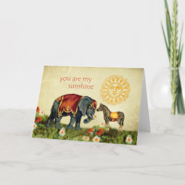 ヴィンテージバレンタインの動物を愛で シーズンカード