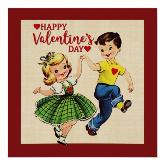 ヴィンテージバレンタインの愛 ポスター (正面)