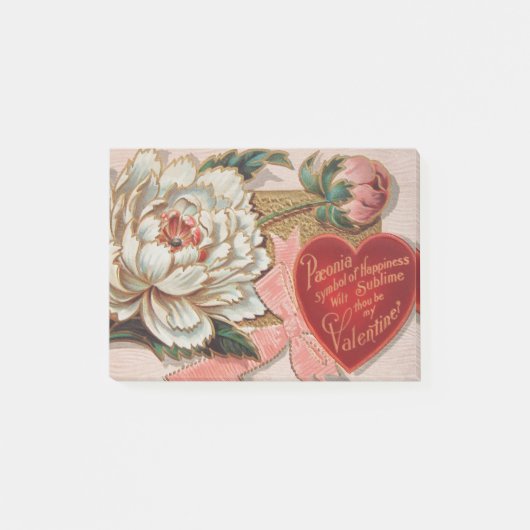 ヴィンテージバレンタインの投稿メモ ポストイット (正面)