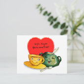 ヴィンテージバレンタインの挨拶はがき シーズンポストカード (スタンド正面)