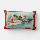 ヴィンテージバレンタインアート ランバークッション (裏面)