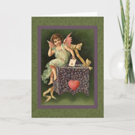 ヴィンテージバレンタインエフェメラと変造芸術 シーズンカード (正面)