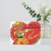 ヴィンテージバレンタインカウボーイホッグ シーズンポストカード (スタンド正面)