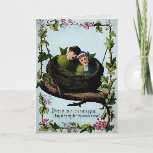 ヴィンテージバレンタインカード シーズンカード (正面)