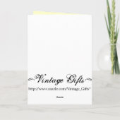 ヴィンテージバレンタインカード シーズンカード (裏面)