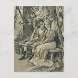 ヴィンテージバレンタインカード シーズンポストカード