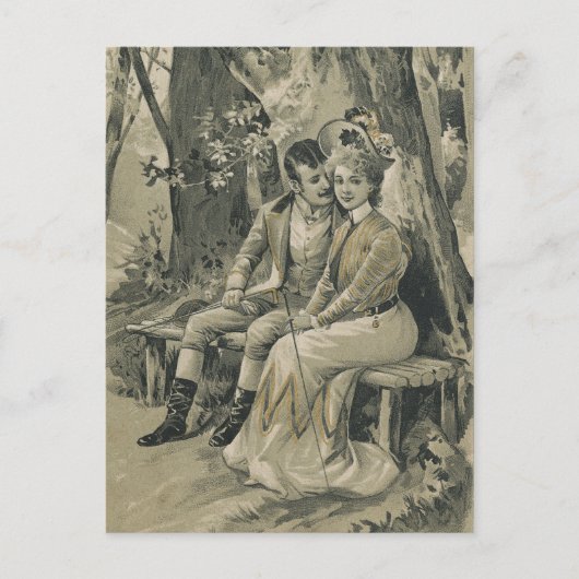 ヴィンテージバレンタインカード シーズンポストカード (正面)