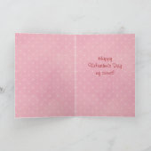 ヴィンテージバレンタインカー子供へド シーズンカード (内部)