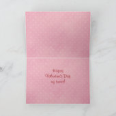 ヴィンテージバレンタインカー子供へド シーズンカード (内部)