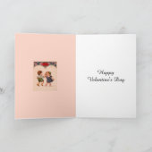 ヴィンテージバレンタインガールアンドボーイ踊り シーズンカード (内部)