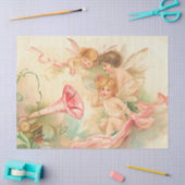 ヴィンテージバレンタインキューピッドエンジェル1 薄葉紙 (クラフト)