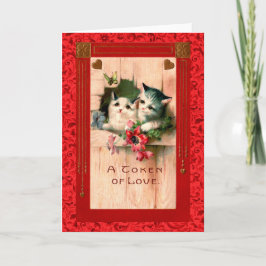 ヴィンテージバレンタイングレーキテンス&ハート シーズンカード