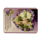 ヴィンテージバレンタインケルビアンドヴィオレット マグネット (横)