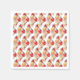 ヴィンテージバレンタインケルビエンジェルベミーラブ スタンダードカクテルナプキン