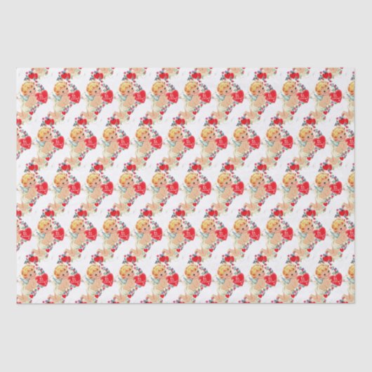 ヴィンテージバレンタインケルビエンジェルベミーラブ 薄葉紙 (正面)