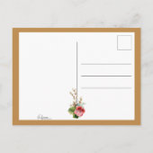 ヴィンテージバレンタインゲラニウム シーズンポストカード (裏面)